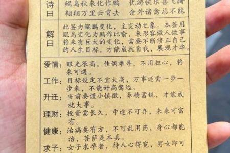 观音灵签69签详解白话(观音灵签69签解签精髓)